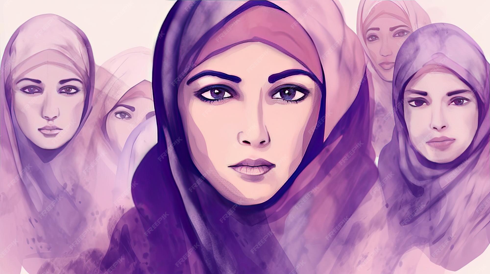 Premium Photo | Muslim women in iran advocate for women's rights 