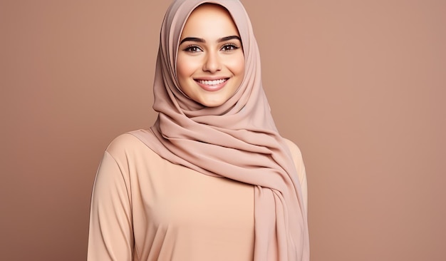 Muslim women smiling in Hijab