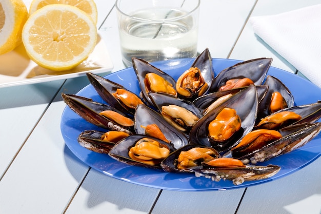 mussels steamed