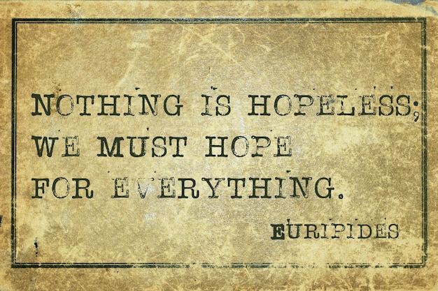 Must hope print