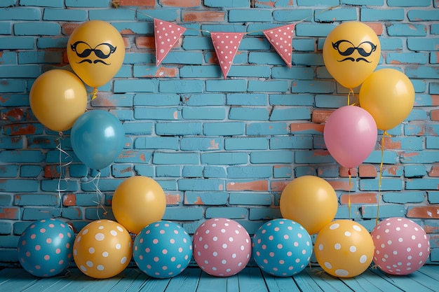 Mustache Balloons