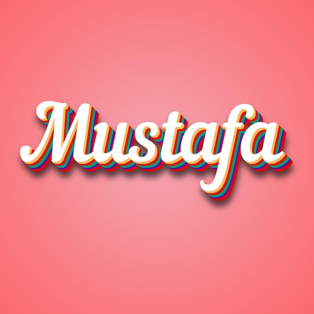 Photo mustafa text effect photo image cool