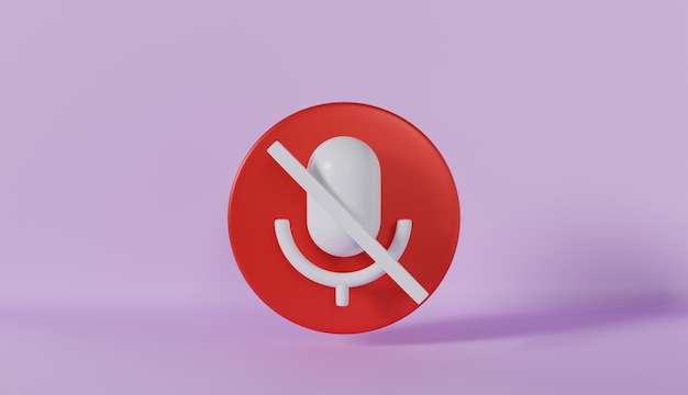 Mute Record Phone Call Button on pink background