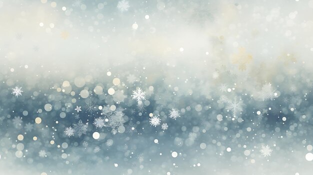 Сглушенный рождественский фон с снежинками