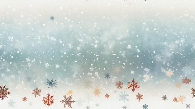 muted christmas background with snowflakes