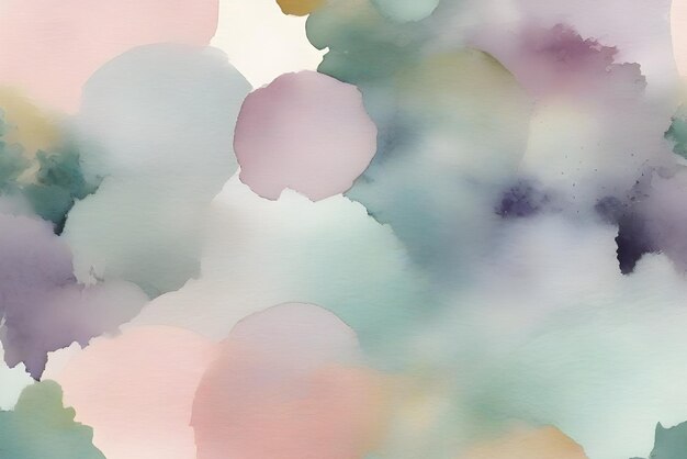 Photo muted pastel wet watercolor texture generative ai