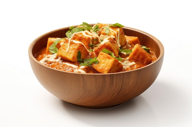 Индийское блюдо Муттер Панир: творог и горох, погруженные в луково-томатный соус