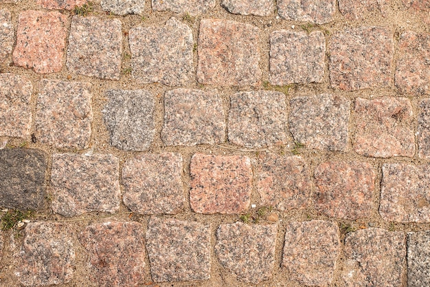 Muur van natuursteen. achtergrond close-up