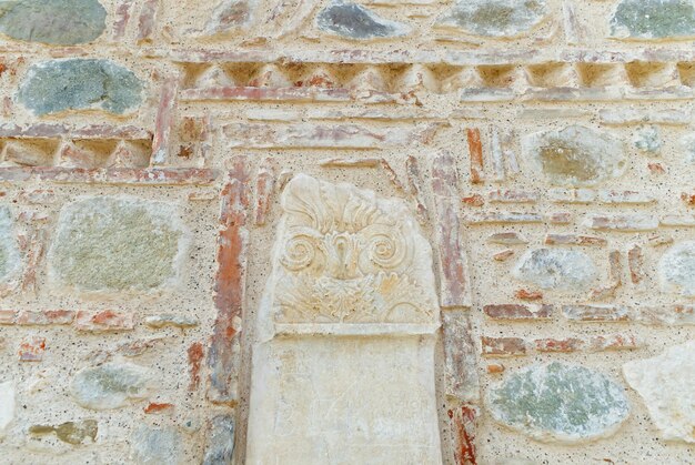 Muurmetselwerk Fresco's beelden van heiligen de belangrijkste Grieks-orthodoxe kerk in het kleine stadje Kalambaka, Griekenland Meteora