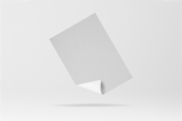 Muurplakkaat png mockup doorzichtig papier