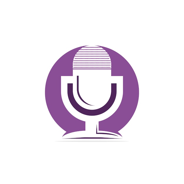 Muziek registreert logo ontwerp microfoon pictogram symbool ontwerp