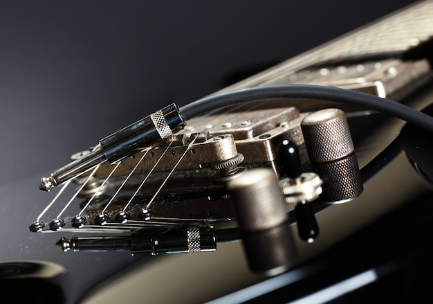 Foto muziekinstrument-elektrische gitaar