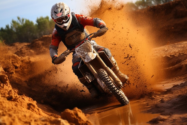 Foto mx rider extreme motocross rider dirt track