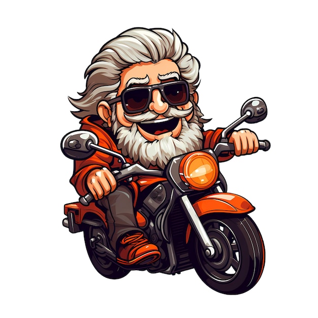 My grandfather forever young biker