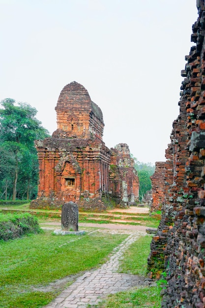 アジアのベトナムのホイアンにある私の息子の聖域とヒンドゥー教の寺院。チャンパ王国の遺産。マイソンの歴史と文化。シヴァ市の廃墟。ベトナム博物館。聖地のヒンドゥー教文明。