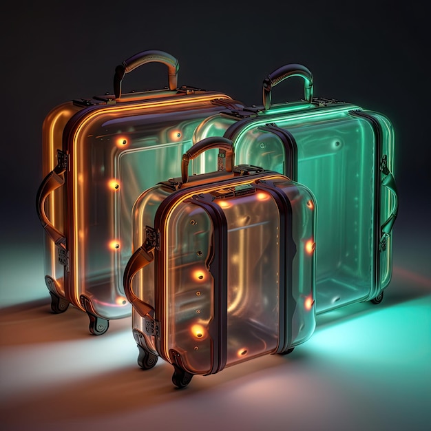 My Super Awesome Suitcase Collection Ready for Exciting Adventures generative ai