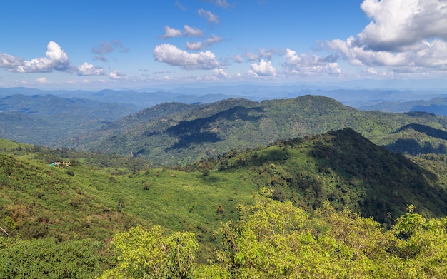 Myanmar (Burma). Kyaikhtiyo Wildlife Sanctuary scenic landscape.