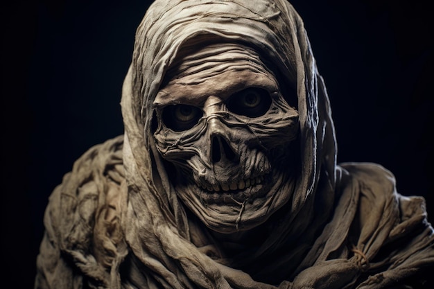 Mysterious Ancient mummy spooky Generate Ai