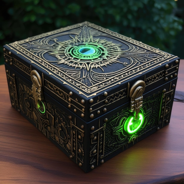 Premium AI Image  mysterious box full of mystery