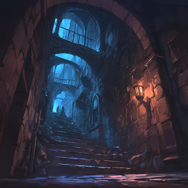 Mysterious Castle Corridor