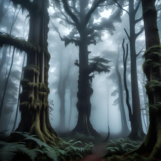 Mysterious cloud forest