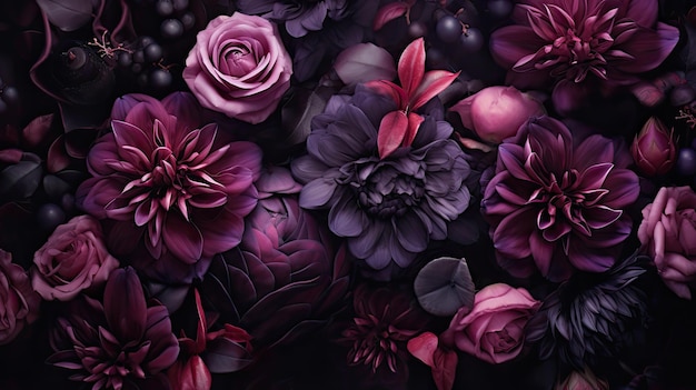 Mysterious dark flowers