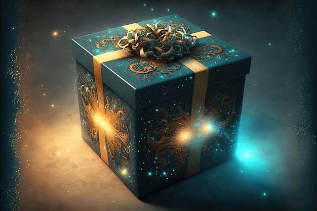 Mysterious Gift box for present