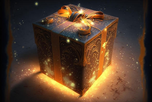 Mysterious Gift box for present