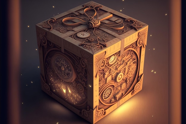 Mysterious Gift box for present