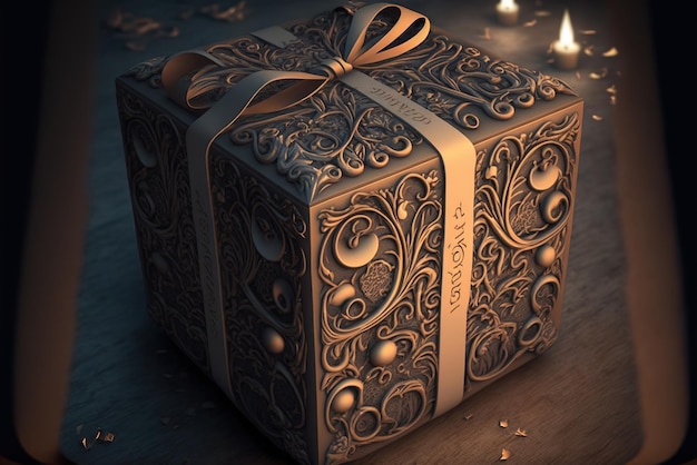 Mysterious Gift box for present