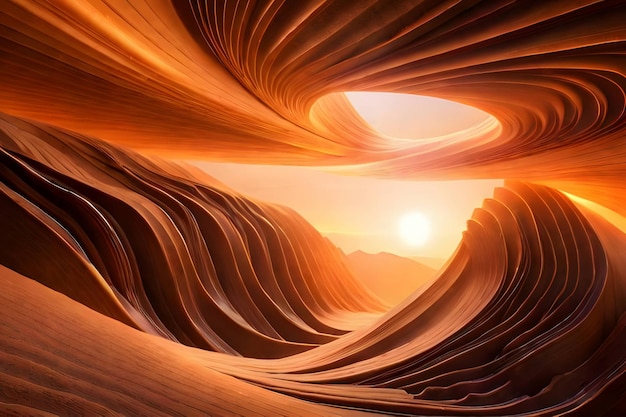 Mysterious golden nebula swirls in Antelope Canyon