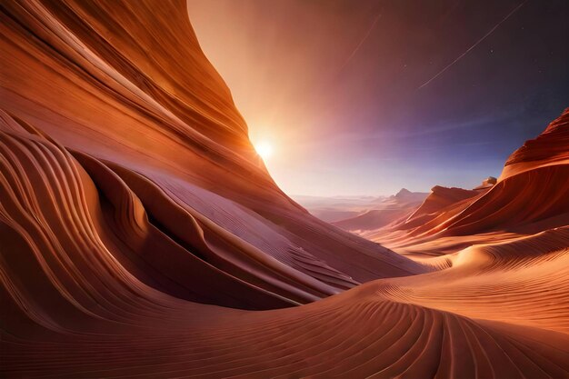 Mysterious golden nebula swirls in antelope canyon