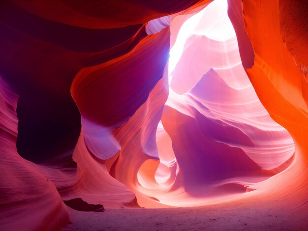 Mysterious nebula swirls in vibrant antelope canyon ai generated