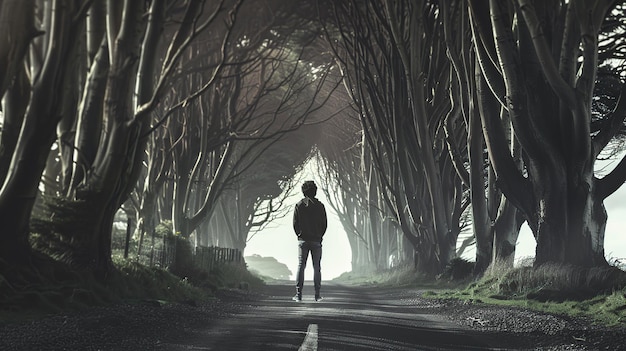  Mysterious Pathway | Premium AI-generated image