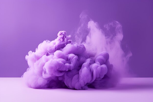 Mysterious vapor showcasing products in a purple smoke cloud ar 32