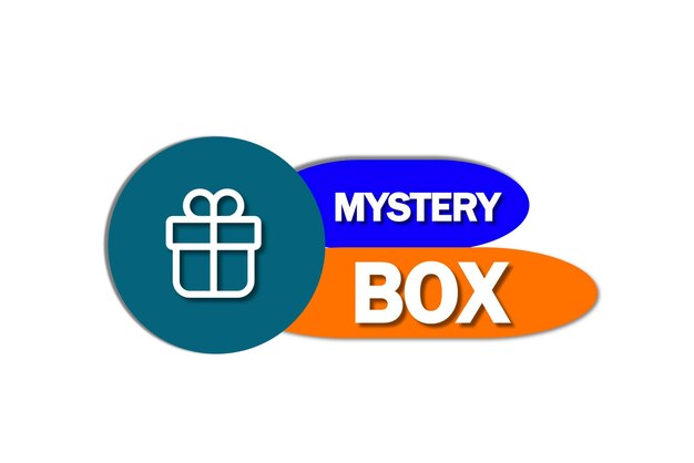 Mystery box icon on a white background