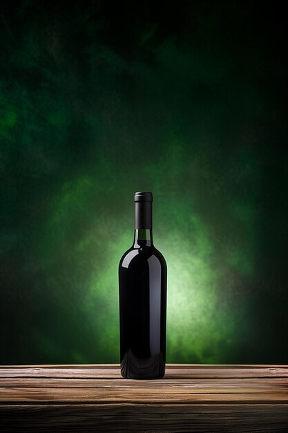 Mystery and Elegance Classic Red Wine Bottle