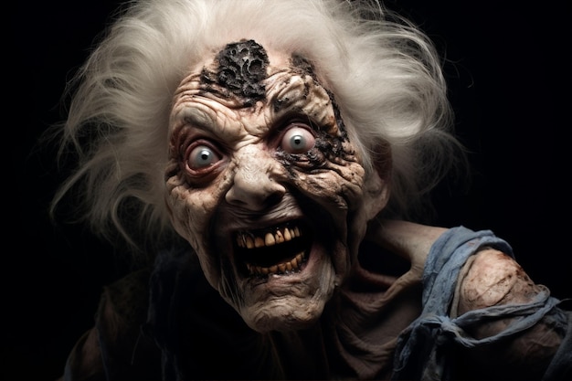 Photo mystery woman witch death horror dead murderer old scary night halloween fear zombie dark