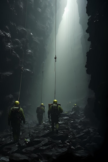 Mystic Descent Skydivers Parachute Base Jumping into Son Doongs Cavernous Abyss