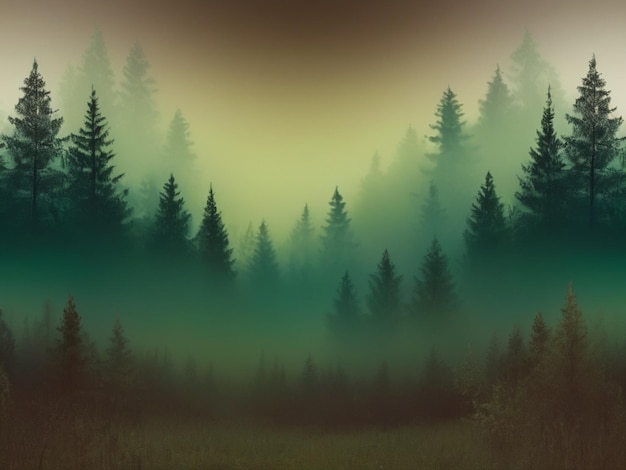 Photo mystic forest background