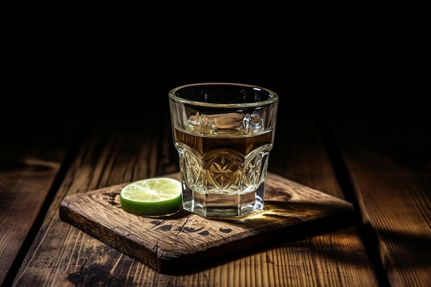 Mystic Mescal Tequila black background