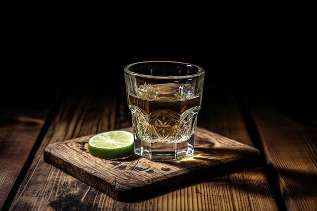 Mystic Mescal Tequila zwarte achtergrond