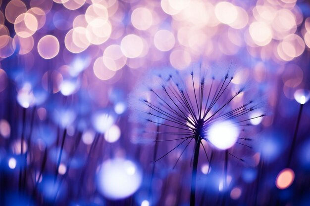 Mystic purple bokeh explosion