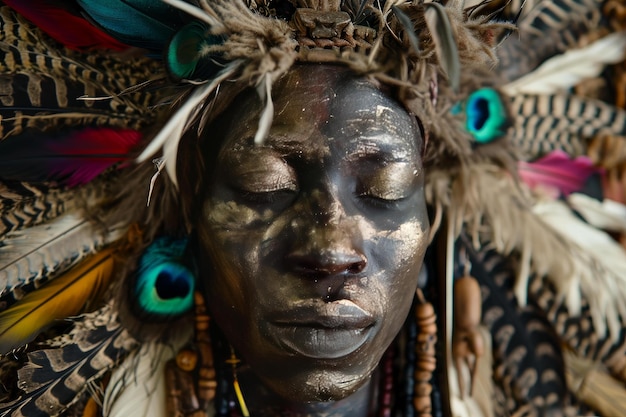 Mystical African shaman Generate Ai