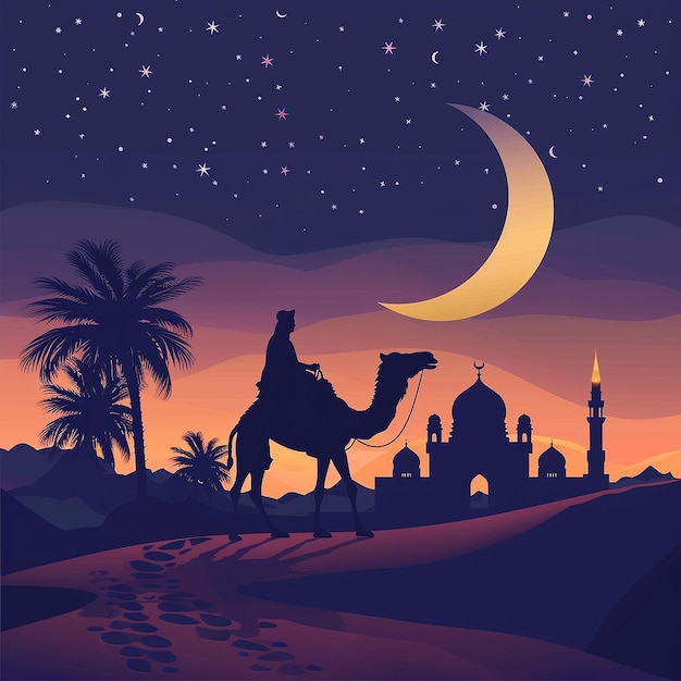 Photo a mystical arabian night