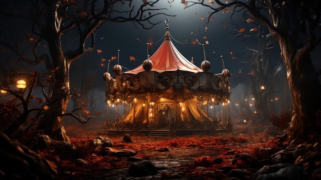 mystical carnival HD 8K wallpaper Stock Photographic Image