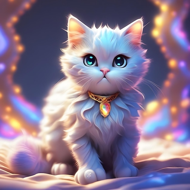 Mystical cat ai generation