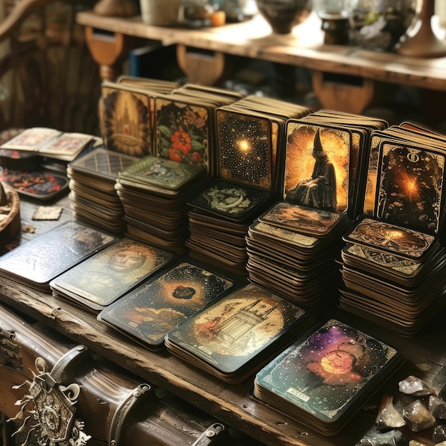 Mystical divination tarot cards a powerful tool for spiritual guidance and insight a glimpse