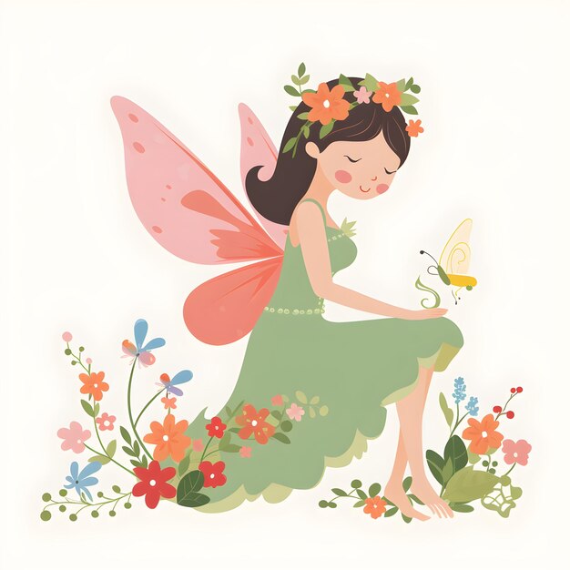 Mystical fairyland vector