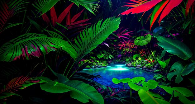 mystical Fantasy tropical forest